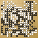 Board position at the end of game WAGC 2004 - Round 6 - Game 3: Bernard Helmstetter vs Felix von Arnim