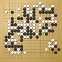 Board position at the end of game WAGC 2004 - Round 6 - Game 4: Seizo Nakazono vs Laurent Heiser