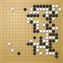 Board position at the end of game WAGC 2004 - Round 7 - Game 1: Kang-wuk Yi vs Ling-Ying Tong