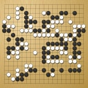 Board position at the end of game WAGC 2004 - Round 7 - Game 5: Leon Matoh vs Oswaldo Moreano