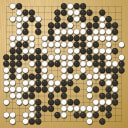Board position at the end of game WAGC 2004 - Round 7 - Game 8: Peter Jadron vs Tony Purcell