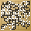 Board position at the end of game WAGC 2004 - Round 7 - Game 2: Yu-Cheng Lai vs Seizo Nakazono