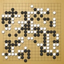 Board position at the end of game WAGC 2004 - Round 8 - Game 7: Dmitrij Surin vs Laurent Heiser