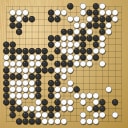 Board position at the end of game WAGC 2004 - Round 8 - Game 4: Dmytro Yatsenko vs Xianyu Li