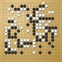 Board position at the end of game WAGC 2004 - Round 8 - Game 10: Rit Benjarit vs Albertas Petrauskas