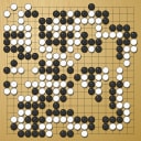 Board position at the end of game WAGC 2005 - Round 1 - Game 6: Juan-Jose Rivaud vs Javier Gonzalez