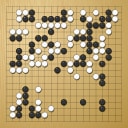 Board position at the end of game WAGC 2005 - Round 2 - Game 8: Bernard Palmer vs Jaime Ramirez-Reyes