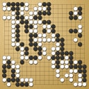 Board position at the end of game WAGC 2005 - Round 2 - Game 11: Jose Teles-Menezes vs Rafael Torres-Miranda