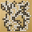 Board position at the end of game WAGC 2005 - Round 2 - Game 2: Maxim Eudokimov vs Jia-Cheng Tan