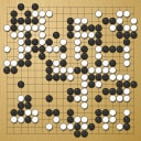 Board position at the end of game WAGC 2005 - Round 2 - Game 9: Pedro Miyagui-Shimabukuro vs Morten Ofstad