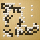 Board position at the end of game WAGC 2005 - Round 3 - Game 7: Carlos Vegas vs Frank Janssen