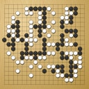 Board position at the end of game WAGC 2005 - Round 3 - Game 6: Jia-Cheng Tan vs Andres Aguilar