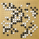 Board position at the end of game WAGC 2005 - Round 3 - Game 4: Ralph Spiegl vs Jaime Ramirez-Reyes