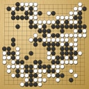Board position at the end of game WAGC 2005 - Round 4 - Game 5: Cornel Burzo vs Frank Janssen