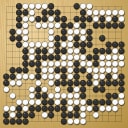 Board position at the end of game WAGC 2005 - Round 4 - Game 8: Roman Pozaroszczyk vs Alvaro Rittatore