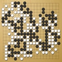 Board position at the end of game WAGC 2005 - Round 4 - Game 1: Yasuro Kikuchi vs Yuqing Hu