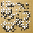 Board position at the end of game WAGC 2005 - Round 5 - Game 1: Yuqing Hu vs Tae-weon Cho
