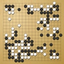 Board position at the end of game WAGC 2005 - Round 6 - Game 3: Dmytro Bogatskyy vs Thomas Hsiang