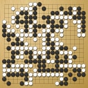 Board position at the end of game WAGC 2005 - Round 6 - Game 4: Ruslan Dmitriev vs Yiming Guo