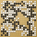 Board position at the end of game WAGC 2005 - Round 6 - Game 9: Zoran Simeunovic vs Martin Li