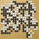 Board position at the end of game WAGC 2005 - Round 8 - Game 7: Cornel Burzo vs Gyorgy Csizmadia