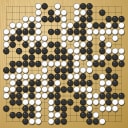 Board position at the end of game WAGC 2005 - Round 8 - Game 6: Gabriel Benmergui vs Zoran Simeunovic