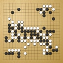 Board position at the end of game WAGC 2006 - Round 1 - Game 4: Alexandr Suponev vs Sansar Tsolmon