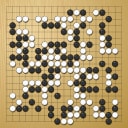 Board position at the end of game WAGC 2006 - Round 1 - Game 5: Gregor Butala vs Alexandre De Souza