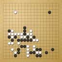 Board position at the end of game WAGC 2006 - Round 1 - Game 2: Paal Sannes vs Emil Nijhuis