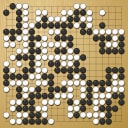 Board position at the end of game WAGC 2006 - Round 2 - Game 1: Cuong Nguyen vs Alexej Lazarev