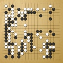 Board position at the end of game WAGC 2006 - Round 3 - Game 6: Stephen Flinter vs Dimitris Regginos