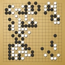 Board position at the end of game WAGC 2006 - Round 3 - Game 2: Weixing Tang vs Ting-yu Yen