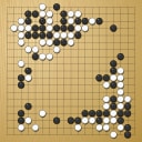 Board position at the end of game WAGC 2006 - Round 4 - Game 2: Antonio Fernandez-Caballero vs Weixing Tang