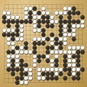 Board position at the end of game WAGC 2006 - Round 5 - Game 3: Yongfei Ge vs Man-ki Hong