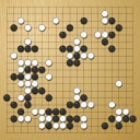 Board position at the end of game WAGC 2006 - Round 6 - Game 2: Mykhailo Halchenko vs Man-ki Hong