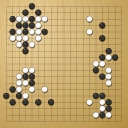 Board position at the end of game WAGC 2006 - Round 7 - Game 3: Cristian Pop vs Tae-weon Cho