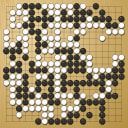 Board position at the end of game WAGC 2007 - Round 1 - Game 11: Luis Cajiao-Campos vs Eric Pacheco