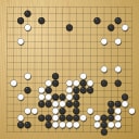 Board position at the end of game WAGC 2007 - Round 2 - Game 1: Carlos Gonzalez-Zelaya vs Jing Yang