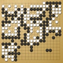 Board position at the end of game WAGC 2007 - Round 2 - Game 8: Hae-Taek Choi vs Ignacio Facello