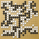Board position at the end of game WAGC 2007 - Round 2 - Game 2: Noel Mitchell vs Jia-Cheng Tan