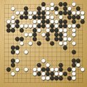 Board position at the end of game WAGC 2007 - Round 2 - Game 6: Zoran Jankovic vs Hatime Araki