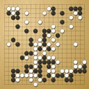 Board position at the end of game WAGC 2007 - Round 3 - Game 8: Hae-Taek Choi vs Noel Mitchell