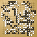 Board position at the end of game WAGC 2007 - Round 3 - Game 11: Ofer Zivony vs Sercan Oruc