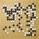 Board position at the end of game WAGC 2007 - Round 4 - Game 5: Benjamin Teuber vs Ofer Zivony