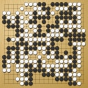 Board position at the end of game WAGC 2007 - Round 4 - Game 7: Michael Szabo vs Jimmy Yuan