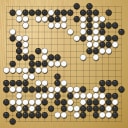 Board position at the end of game WAGC 2007 - Round 5 - Game 1: Yu-Cheng Lai vs Ziteng Shan
