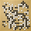 Board position at the end of game WAGC 2007 - Round 6 - Game 1: Tong-ha U vs Ziteng Shan
