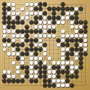 Board position at the end of game WAGC 2007 - Round 7 - Game 3: Yu-Cheng Lai vs Hironobu Mori