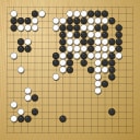 Board position at the end of game WAGC 2007 - Round 8 - Game 9: Oswaldo Moreano vs Eichin Aliyev