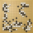 Board position at the end of game WAGC 2008 - Round 2 - Game 5: Davide Minieri vs Stanislav Traykov